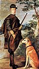 Diego Rodriguez De Silva Velazquez Canvas Paintings - Cardinale Infante Ferdinand of Austria as Hunter